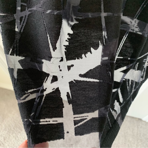 5 for $10 - Nicole by Nicole Miller Black Mesh Top - Picture 3 of 6